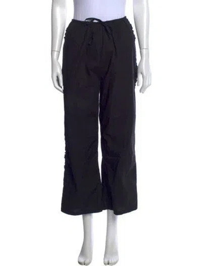 Pre-owned Deiji Studios Wide Leg Pants In Black