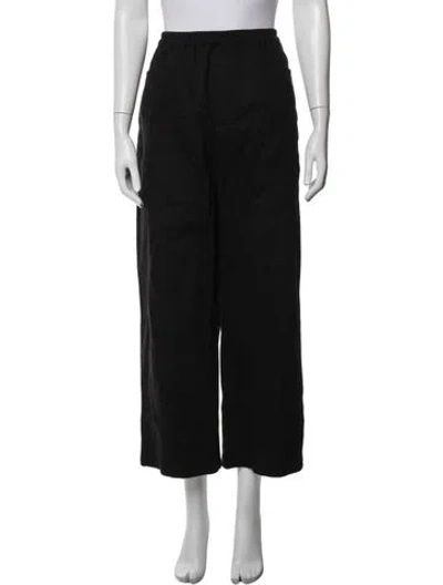 Pre-owned Deiji Studios Wide Leg Pants In Black