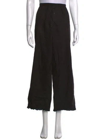 Pre-owned Deiji Studios Wide Leg Pants In Black