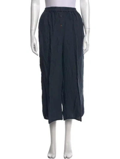 Pre-owned Deiji Studios Wide Leg Pants In Blue