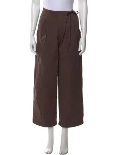 Pre-owned Deiji Studios Wide Leg Pants In Brown