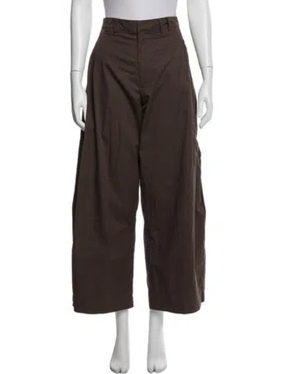 Pre-owned Deiji Studios Wide Leg Pants In Brown