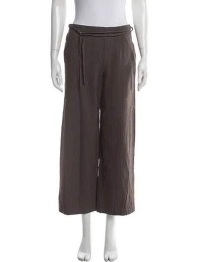 Pre-owned Deiji Studios Wide Leg Pants In Brown