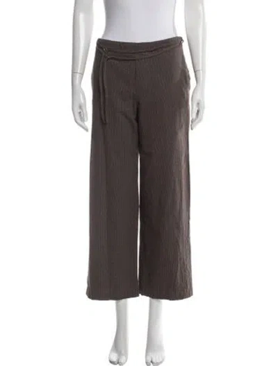Pre-owned Deiji Studios Wide Leg Pants In Brown