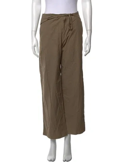 Pre-owned Deiji Studios Wide Leg Pants In Brown