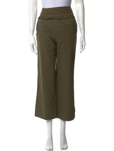 Pre-owned Deiji Studios Wide Leg Pants In Green