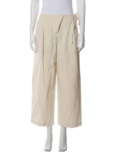 Pre-owned Deiji Studios Wide Leg Pants In Neutral