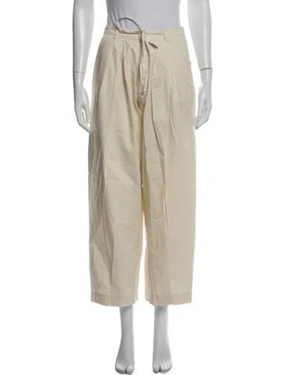 Pre-owned Deiji Studios Wide Leg Pants In Neutrals