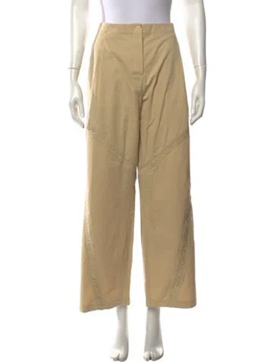Pre-owned Deiji Studios Wide Leg Pants In Neutrals