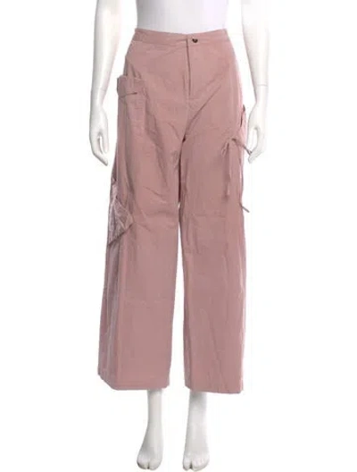 Pre-owned Deiji Studios Wide Leg Pants In Pink