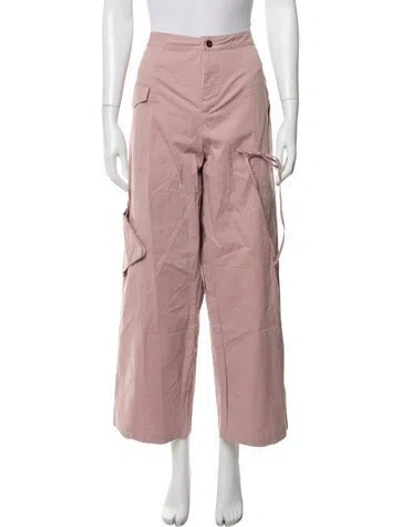 Pre-owned Deiji Studios Wide Leg Pants In Pink