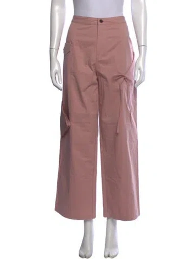 Pre-owned Deiji Studios Wide Leg Pants In Pink