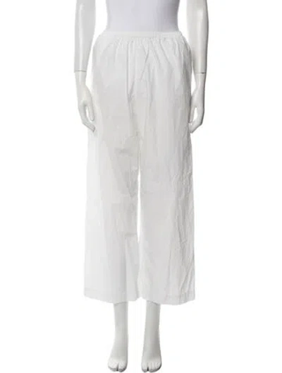 Pre-owned Deiji Studios Wide Leg Pants In White