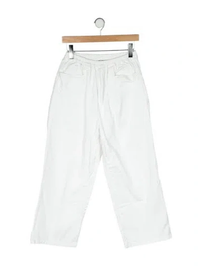 Pre-owned Deiji Studios Wide Leg Pants In White