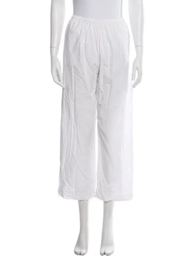 Pre-owned Deiji Studios Wide Leg Pants In White