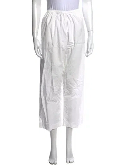 Pre-owned Deiji Studios Wide Leg Pants In White