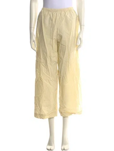 Pre-owned Deiji Studios Wide Leg Pants In Yellow