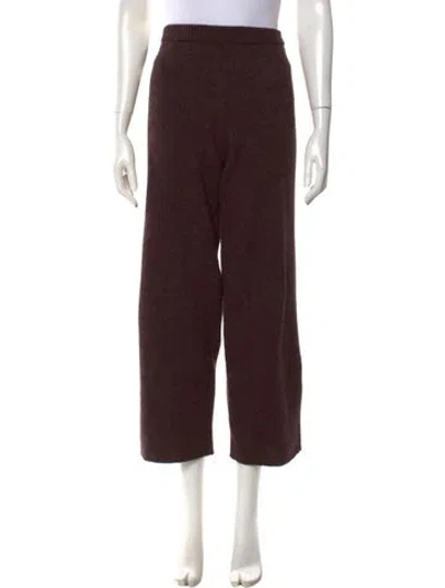 Pre-owned Deiji Studios Wool Wide Leg Pants In Brown