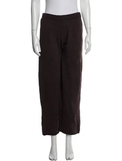 Pre-owned Deiji Studios Wool Wide Leg Pants In Brown
