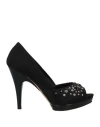 Deimille Woman Pumps Black Size 9 Textile Fibers In Black