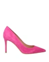 Deimille Woman Pumps Fuchsia Size 8 Leather In Pink