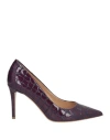 Deimille Woman Pumps Purple Size 8 Leather