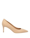 Deimille Woman Pumps Sand Size 11 Soft Leather In Beige