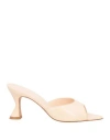 Deimille Woman Sandals Blush Size 7 Soft Leather In Pink