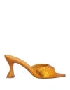 Deimille Woman Sandals Mandarin Size 6 Leather