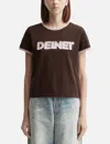 Deinet Logo Ringer T-shirt In Brown