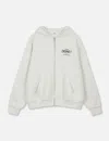 Deinet Lost In Sydney Zip-up Hoodie In White
