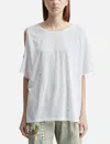 Deinet One-slit Snap T-shirts In White In White
