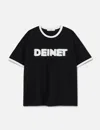 Deinet Overfit Logo Ringer T-shirts In Black