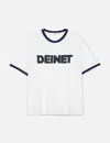 Deinet Overfit Logo Ringer T-shirts In White