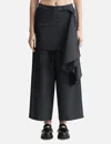 Deinet Wrap Pants Charcoal In Black