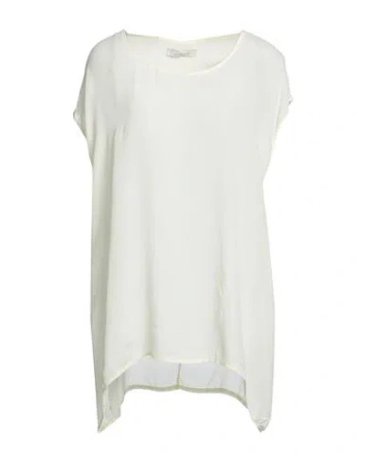 Déjà Vu Woman Top Pastel Yellow Size 1 Viscose, Silk