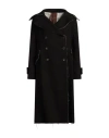 Dejamis Woman Coat Dark Brown Size M Cotton, Wool, Polyester, Polyamide In Brown