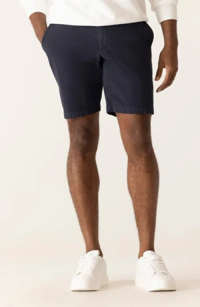 Deke Galaxy 8.5-inch Bermuda Flat Front Stretch Twill Shorts In Blue