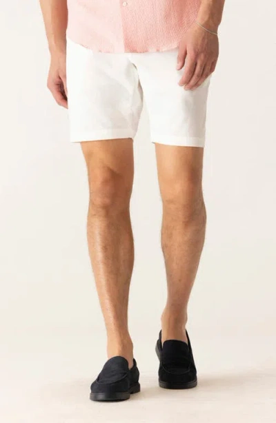 Deke Galaxy 8.5-inch Bermuda Shorts In White