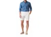 Deke Galaxy Bermuda Ultra 4x Stretch Twill Short In White In White