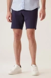 Deke Galaxy Ultra 4x Stretch Twill Bermuda Shorts In Black Navy