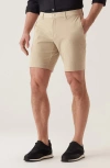 Deke Galaxy Ultra 4x Stretch Twill Bermuda Shorts In Khaki