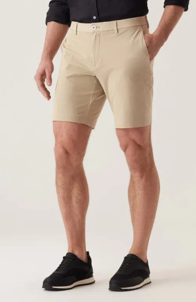 Deke Galaxy Ultra 4x Stretch Twill Bermuda Shorts In Khaki