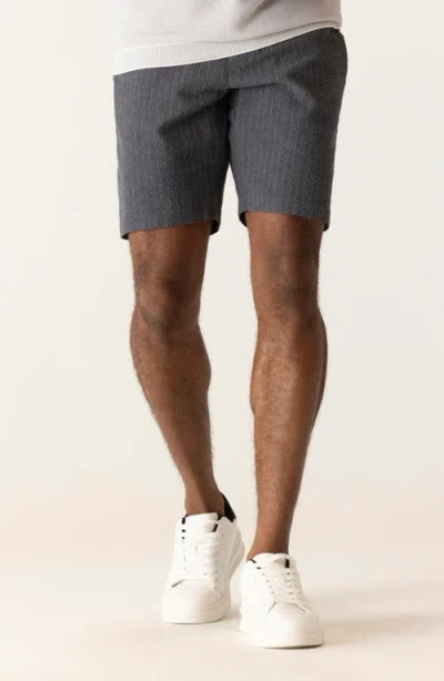 Deke Infinity 360 Supernatural Seersucker Bermuda Shorts In Gray