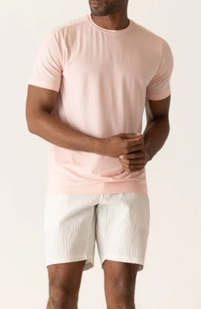 Deke Modern Knit T-shirt In Pink