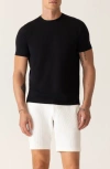 Deke Modern Knit Crewneck T-shirt In Black