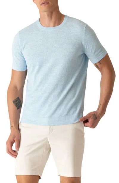 Deke Modern Knit T-shirt In Blue