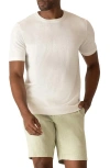 Deke Modern Texture Knit T-shirt In Brown