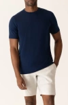 Deke Modern Knit T-shirt In Blue