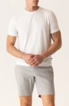 Deke Modern Texture Knit T-shirt In White